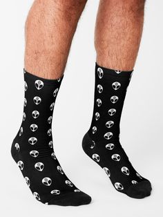 "Alien Face" Socks by skr0201 | Redbubble Easy Costume, Socks Collection, Alien Face, Face Socks