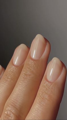 Natural Soft Gel Nails, Bride Nails Natural, Short Opaque Nails, Short Sheer Nails, Wide Nail Bed Nails, Short Bare Nails, Short Nails For Darker Skin Tone, Natural Looking Nail Designs, Clear Nail Polish Natural