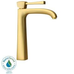 the brass faucet is shown on a white background