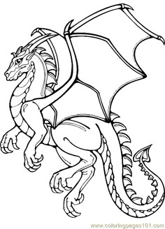 a black and white drawing of a dragon