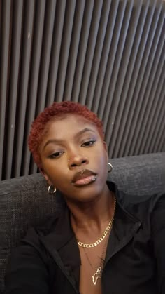 #bigchop #twa #redtwa #naturalhaircommunity Short Hair Dye Black Women, Short Hair Ginger Black Women, Dye Short Hair Black Women, Hair Dye Inspo Black Women, 4c Twa Hairstyles Big Chop, Short Hair 4c Hairstyles, Ginger Twa Natural Hair, Red Twa Natural Hair, Low Cut Styles For Black Women