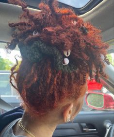 Dyed Locs Black Women Ginger, Copper Red Hair Color Black Women Locs, Copper Red Locs Black Women, Reddish Brown Locs Black Women, Copper Locs Black Women, Red And Orange Locs Black Women, Red Locs Aesthetic