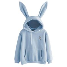 Very good quality very good genia Bunny Ear Hoodie, Hoodies For Teens, Kawaii Sweatshirt, Bunny Hoodie, Winter Blouses, Pull Oversize, Estilo Chic, Rabbit Ears, Women Long Sleeve Tops