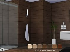 Sims4 Wall Cc, Modern Wood Paneling, Mod Wall, Mods Sims 4, Panel Walls, Sims 4 Tsr, Die Sims 4, Mod Furniture, The Sims 4 Pc