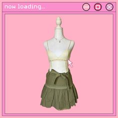 Brand New Fabric Belt W Lace Detail Included Zip Up On The Side Fits Size S-M Measurements Upon Request! Y2k Skirt, Green Mini Skirt, Layered Skirt, Fabric Belt, Green Skirt, Lace Detail, Lace Skirt, Women's Skirt, Womens Bottoms