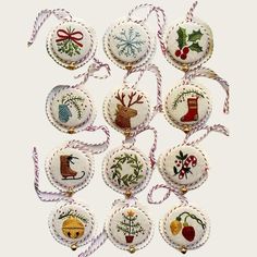 PRICES MAY VARY. Beginner-Friendly Christmas Embroidery Kit: Our Hand Embroidery Christmas Ornaments Kit is specially designed for beginners, offering 12/14 easy-to-stitch hand embroidery patterns along with detailed finishing directions. This kit includes a full-color stitch guide, making it perfect for those new to embroidery. Christmas Ornaments: Decorate your holiday tree with our delightful 3" Christmas ornaments. Stitch up 14 charming redwork designs that capture the spirit of the season. With everything you need included in the kit, you'll be able to create beautiful decorations with ease. Christmas Ornament Embroidery Kit: Looking for a unique gift idea for Halloween, Christmas, or birthdays? Look no further! Our Winter snowman embroidery kit makes a thoughtful and creative present