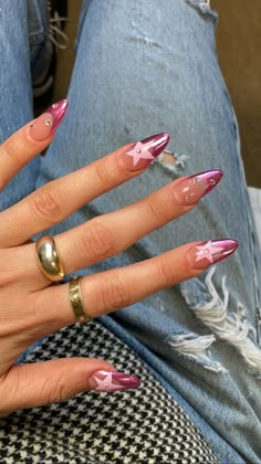 Short Fall Nails Celestial Nails, Stars Nails, Paznokcie Hello Kitty, Kutek Disney, Star Nail, Nails Yellow, Nagel Tips, Y2k Nails, Makijaż Smokey Eye