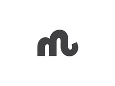 the letter m is made up of two letters, and it looks like an elephant's tail