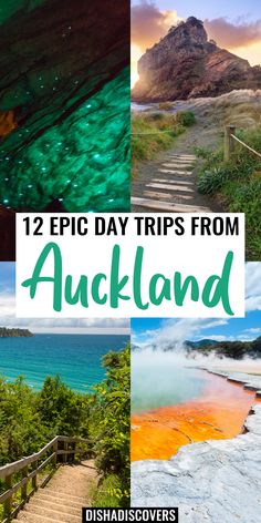 the steps leading up to an island with text overlay that reads 12 epic day trips from