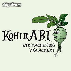 the logo for kohlrabi with a radish on it's head