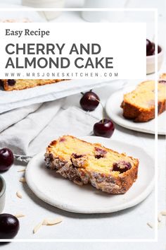 an easy recipe for cherry and almond cake