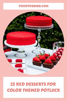 red desserts for color themed potluck