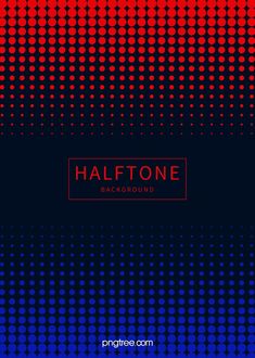 halftone background with red and blue dots