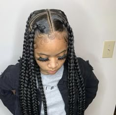 Big Twist Braids Hairstyles, Jumbo Knotless, Natural Hair Ponytail, Protective Style Braids, Braided Hairstyle, Faux Locs Hairstyles, Lauren London, Twist Braid Hairstyles, Box Braids Hairstyles For Black Women