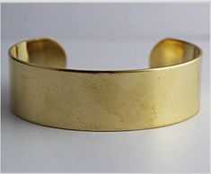 Unfinished raw brass cuff bracelet blank  3/4 inches wide great for altered art and image transfer projects. Unit price:$3.50 each 12 piece: $ 2.65 each 144 piece:$ 1.60 each Note: Please note that the items I sell are raw materials, therefore, not all items will have a shine finished. If you have any questions, concerns, or requests, please feel free to contact me. Brass Cuff Bracelet, Brass Cuff, Brass Band, Brass Bracelet, Wrist Corsage, Gold Bracelet Cuff, Palm Beach Fl, West Palm, West Palm Beach