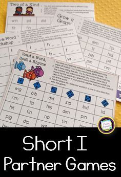 short i partner games for beginning and ending sounds