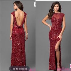 -Sparkly -Dark Red -Sequins (Fall Off A Little) (Very Bottom Trail) -Low Back -Used Once -Feel Free To Make Offers! Sparkly Red Dress, Promgirl Dresses, Prom Girl Dresses, Prom Girl, Red Sequin, Dark Red, Red Dress, Prom Dresses, Prom