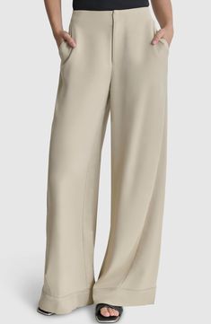 Effortlessly elevate your on-the-clock style with these streamlined wide-leg pants. Zip fly with hook-and-bar closure Front slant pockets 100% polyester Dry clean or machine wash, tumble dry Imported Nordstrom Store, Anniversary Sale, Fashion Sense, Fashion Pants, Leg Pants, Wide Leg Pants, Size 16, Mood Board, Wide Leg