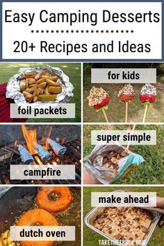 camping desserts that are easy to make and delicious