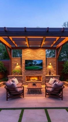 Best Pergola TV Ideas to Transform Your Backyard! Steel Gazebo, Tv Mounted, Tv Installation, Concrete Column, Tv Ideas, Tv Mounts