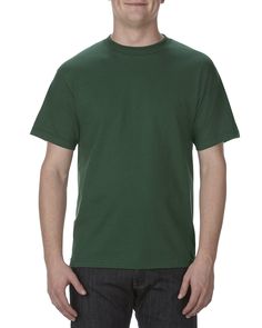 Shop American Apparel AL1301 in Forest Green & get instant bulk discounts. This 100.00% Cotton Adult T-Shirt is often used for Heat Transfer projects by our customers | Ships Fast | Award-Winning Customer Service. Blank Apparel, Blank T Shirts, Home T Shirts, Fashion Story, Mens T Shirts, Unisex Shorts, Renewable Energy, Manufacturing Process, Classic Shirt