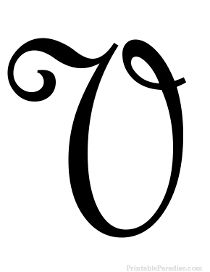 the letter o is made up of swirly black letters on a white background,