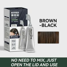 Features: Black Fruit Dyeing Cream:This handy at-home Black Fruit Dyeing Cream is quick and easy to use for long-lasting results. Improve hair brightness:Black hair dye can perfectly balance the brightness, darkness and tone of your hair, restoring your hair's. Safe:This Black Hair Dye for Men Women uses safe and high-quality to protect your hair and keep your hair shiny. 3 Natural Shades:Black, Chestnut brown, Dark brown, 3 beautiful hair dye colors to choose from, you can choose the right colo Beautiful Hair Dye, Plant Hair, Dyed Hair Care, Comb Design, Dyed Hair Men, Hair Dye Shampoo, Grey Hair Coverage, Black Hair Dye, Best Hair Care Products