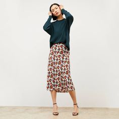 Reposhing This Item I Just Purchased. Unfortunately The Length Was Not A Good Style For Me. Questions? Leave A Comment Below! Casual Long Pleated Floral Skirt, Casual Long Floral Print Pleated Skirt, Relaxed Viscose Skirt For Fall, Fall Midi Skirt In Viscose, Fall Viscose Midi Skirt, Spring Viscose Skirt, Spring Viscose Lined Skirt, Casual Floral Print Midi Pleated Skirt, Casual Floral Print Pleated Flared Skirt