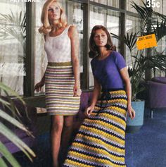 God Energy, Long Skirt Pattern, Skirt Patterns, Crochet Skirt Pattern, Crochet Skirts, Vintage Crochet Pattern, Crochet Clothing, Crochet Skirt, June 21