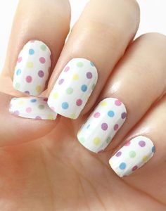 Nail Spot, Easter Nail Art Designs, Flamingo Nails, Pretty Nail Colors, Easter Nail, Finger Nail Art, Modern Nails, Classy Acrylic Nails, Dots Nails