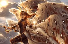 ArtStation - Angel OC (Commission), Selah Butterfield Oc With Wings, Angel Oc, Out Of My Comfort Zone, Monster Concept Art, Fantasy Races, Dungeons And Dragons Characters, Creature Concept Art, Angel Art