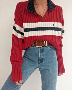 90s Sweater Aesthetic, Pretty Outfits Aesthetic Casual, Virgo Outfits Aesthetic, Vintage Outfits 90s Winter, Cute Fall Winter Outfits, Nanin Vintage, Vintage Henley, Horoscope Virgo, App Filter