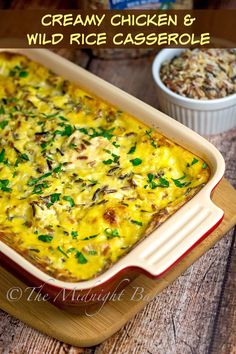 a casserole dish with cheese and vegetables in it