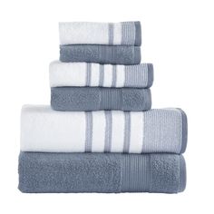 four towels stacked on top of each other