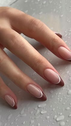 Classy Acrylic, Unghie Sfumate, Kutek Disney, Classy Nail, Brown Nails Design, September Nails, Nails Trends, October Nails