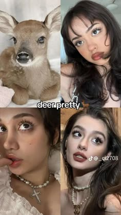 deer pretty Ušný Piercing, Deer Pretty, Bambi Makeup, Bambi Beauty, Types Of Makeup Looks, Deer Makeup, Pretty Makeup Looks, Makeup Accesories, Types Of Makeup