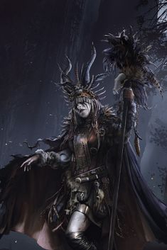 Dark Shaman, Bone Witch, Female Shaman, Evvi Art, Witch Art, Arte Fantasy, Fantasy Inspiration, Fantasy Artwork, Larp