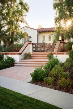 a house with steps leading up to it