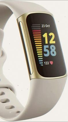 an image of a smart watch with heart rate and fitness tracker on the wristband