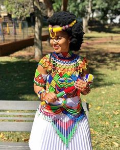 Zulu Traditional Wedding, South African Clothes, Zulu Women, African Attire Dresses