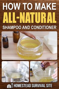 Handmade Shampoo Recipe, Making Your Own Shampoo, Homade Shampoo Natural, Holistic Shampoo, Organic Modern Entryway, Hygiene List, Homestead Journal, Natural Shampoo Recipes