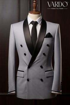 >>ORIGINAL ARTWORK AND CONTENT, PLEASE DO NOT COPY<< Men Suits, Suits For Man, Elegant Light Grey Double Breasted Tuxedo for Men - Wedding, Formal, and Special Occasion Attire - Formal Attire, Formal Fashion Slim Fit Suit, Formal piece Wedding Suit, Double Breasted, Formal Fashion Slim Fit Suit. Elevate your style with our Light Grey Double Breasted Tuxedo, meticulously designed for men who appreciate timeless elegance. Perfect for weddings, formal events, and special occasions, this tuxedo exudes sophistication and class. Crafted from high-quality materials, it offers the ideal blend of comfort and style. 👔 Key Features: Impeccable Craftsmanship: Each detail is carefully crafted to perfection, ensuring a sharp and refined look. Comfortable Fit: Our tuxedo is tailored for a comfortable fi Luxury Gray Double Breasted Suit With Notch Lapel, Luxury Gray Double Breasted Suit For Semi-formal Occasions, Elegant Double-breasted Wool Tuxedo, Gray Double-breasted Formal Suit, Tuxedo For Men Wedding, Luxury Gray Three-piece Suit With Notch Lapel, Grey Tuxedo, Double Breasted Tuxedo