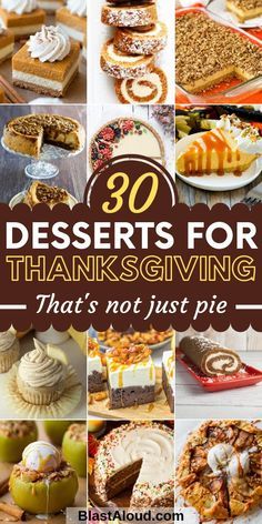 desserts for thanksgiving that's not just pie