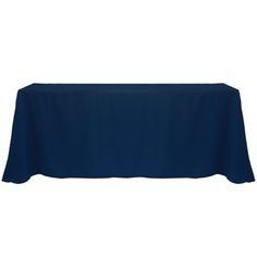 a dark blue table cloth with the name lagoon on it's front side and bottom corner