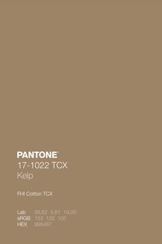 pantone's klipp cotton tox is shown in brown and white