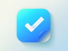 an app icon with a check mark on it