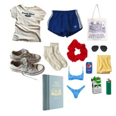 Low Top Converse Outfit, Summer Bag Essentials, Beach Day Outfit, Outfits Lazy, Outfit Collage, Outfits With Converse