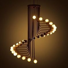 a chandelier with many lights hanging from it