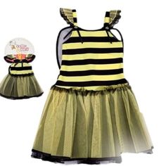 Dollie & Me Bumble Bee Dress Up Costum Size - 4 Years Includes Child And Doll Costume Both Brand New With Tags Attached Wings Color: Black/Yellow 100% Polyester H9 Bumble Bee Dress, Bumble Bee Costume, Bee Costume, Bee Dress, Up Costumes, Wings Costume, Dress Up Costumes, Dress Halloween Costume, Cute Costumes