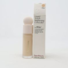 Rare Beauty Liquid Touch Brightening Concealer 180 W 0.25oz/7.5ml New With Box Size: 0.25 oz.  Color: Clear. Rare Beauty Concealer, Mac Studio Finish Concealer, Rare Beauty Liquid, Camouflage Concealer, Brightening Concealer, Rare Beauty By Selena Gomez, Giorgio Armani Luminous Silk, Nars Radiant Creamy Concealer, Tarte Shape Tape